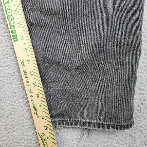 VTG Comfort Fit Levis Jeans Mens 48x32 Black Y2K 560 Loose Tapered Denim Pants - Picture 5 of 14